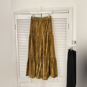 Natural Life, Velvet Pull on pants, size s, marigold